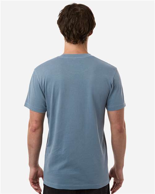 Independent Trading Co. PRM180PT Unisex Premium T-Shirt - Pigment Slate Blue - model back