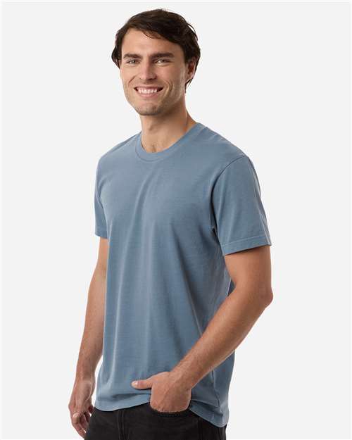 Independent Trading Co. PRM180PT Unisex Premium T-Shirt - Pigment Slate Blue - model side