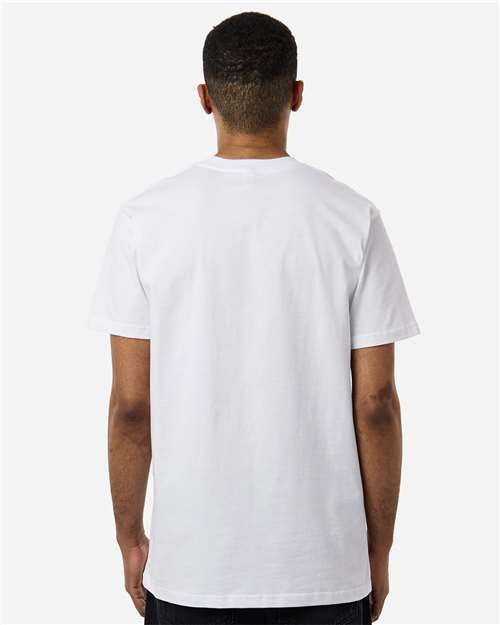 Independent Trading Co. PRM180PT Unisex Premium T-Shirt - White - model back