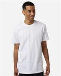 Independent Trading Co. PRM180PT Unisex Premium T-Shirt - White - model front