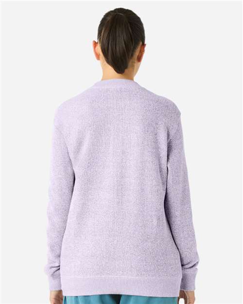 Lane Seven LS11004 Unisex Nantucket Crewneck Sweatshirt - Ice Purple - model back
