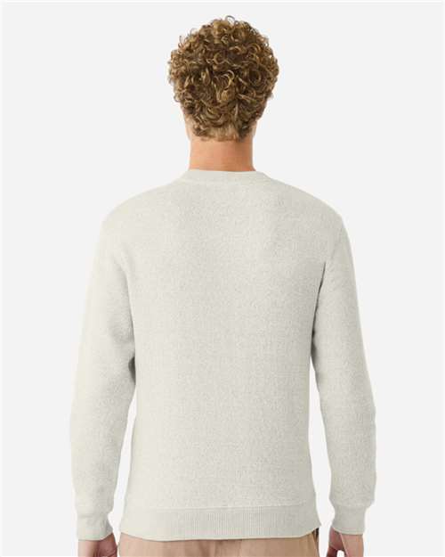 Lane Seven LS11004 Unisex Nantucket Crewneck Sweatshirt - Latte - model back