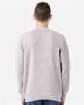 Lane Seven LS11004 Unisex Nantucket Crewneck Sweatshirt - Salt and Pepper - model back