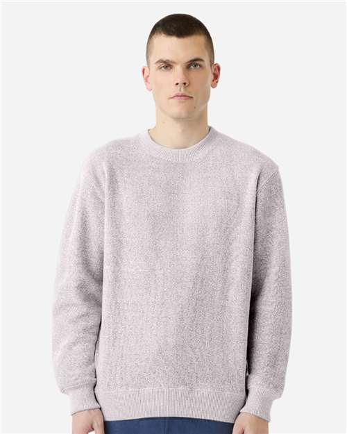 Lane Seven LS11004 Unisex Nantucket Crewneck Sweatshirt - Salt and Pepper - model front