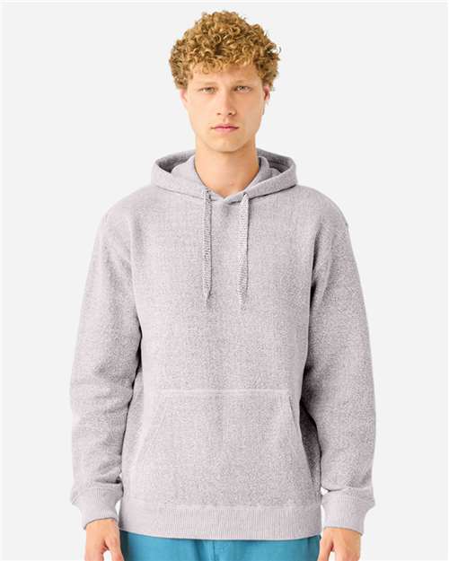 Lane Seven LS11001 Unisex Nantucket Hoodie Sweatshirt - Salt and Pepper - model front