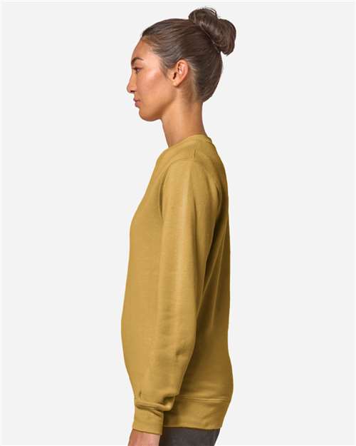 Lane Seven LS14004 Unisex Premium Crewneck Sweatshirt - Antique Gold - model side