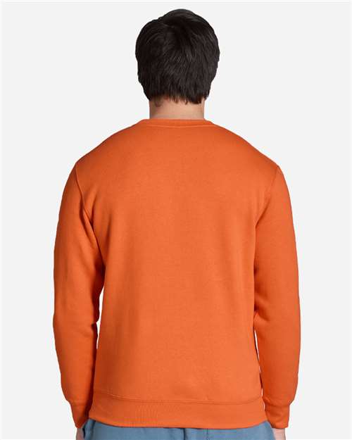 Lane Seven LS14004 Unisex Premium Crewneck Sweatshirt - Carrot - model back