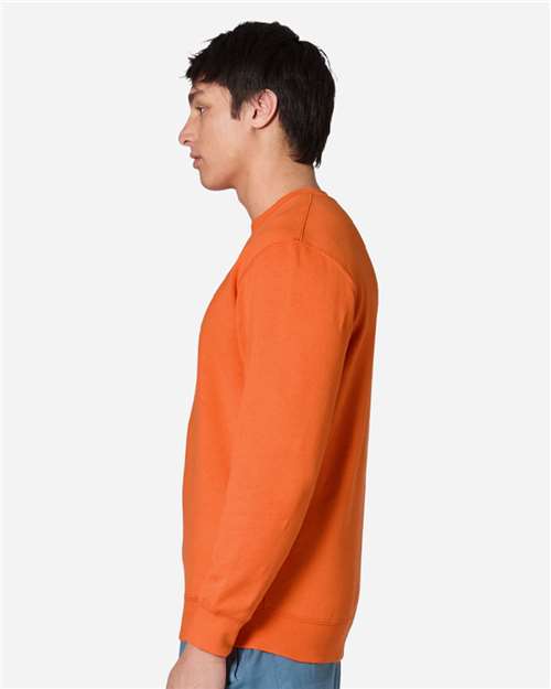 Lane Seven LS14004 Unisex Premium Crewneck Sweatshirt - Carrot - model side