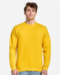 Lane Seven LS14004 Unisex Premium Crewneck Sweatshirt - Lemon - model front