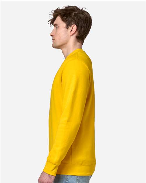 Lane Seven LS14004 Unisex Premium Crewneck Sweatshirt - Lemon - model side