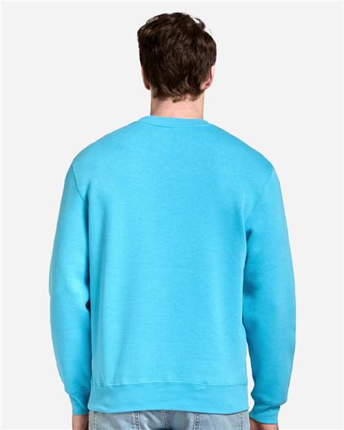 Lane Seven LS14004 Unisex Premium Crewneck Sweatshirt - Ocean Blue - model back
