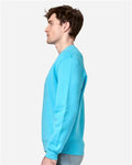Lane Seven LS14004 Unisex Premium Crewneck Sweatshirt - Ocean Blue - model side