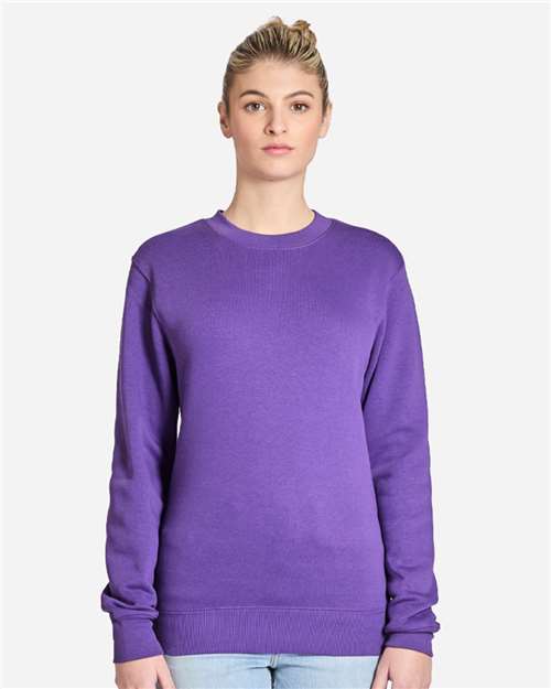 Lane Seven LS14004 Unisex Premium Crewneck Sweatshirt - Purple - model front
