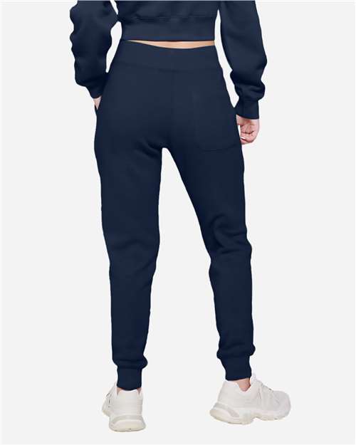 Lane Seven LST006 Unisex Premium Joggers - Navy - model back