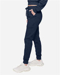 Lane Seven LST006 Unisex Premium Joggers - Navy - model side