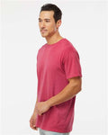 M&O 4800 Men's Gold Soft Touch T-Shirt - Heather Pink - model side