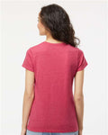 M&O 4810 Women's Gold Soft Touch T-Shirt - Heather Pink - model back