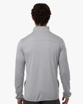 Columbia 213684 Men's Essential Hike Grid Fleece Full-Zip - Columbia Grey - model back