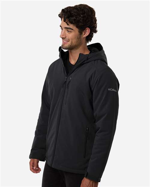 Columbia 216509 Men's Gate Racer II Soft Shell Jacket - Black - model side