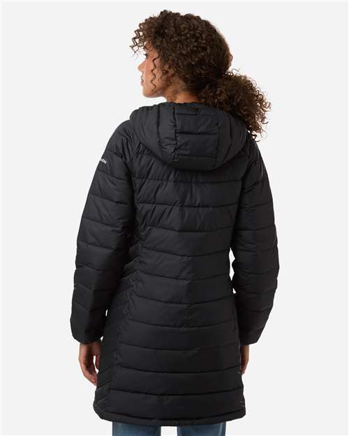 Columbia 217748 Women's Powder Lite II Mid Jacket - Black - model back