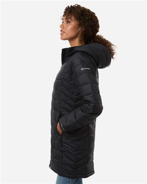 Columbia 217748 Women's Powder Lite II Mid Jacket - Black - model side