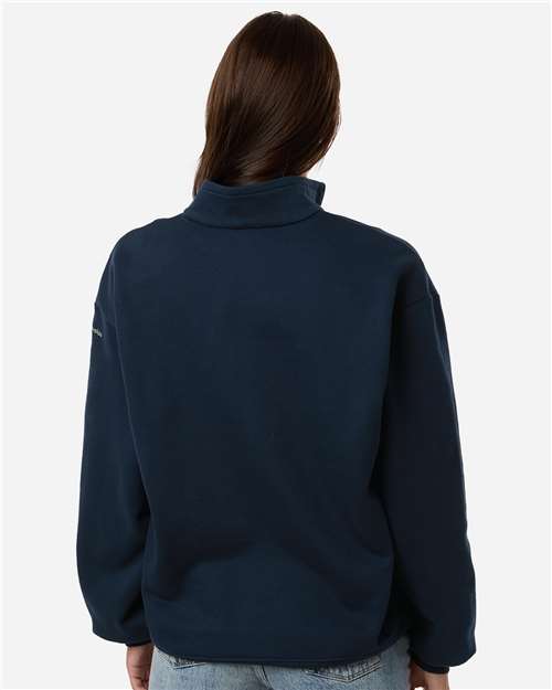Columbia 216515 Women's Aldermore Half-Zip Pullover - Collegiate Navy - model back