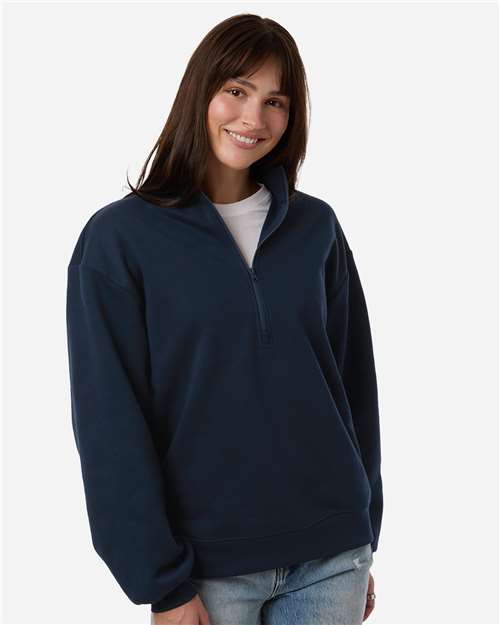 Columbia 216515 Women's Aldermore Half-Zip Pullover - Collegiate Navy - model front