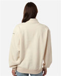 Columbia 216515 Women's Aldermore Half-Zip Pullover - Oatmeal Heather - model back
