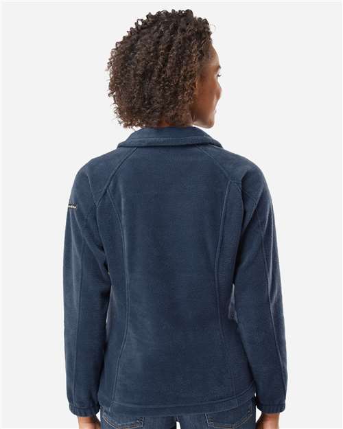 Columbia 212470 Women’s Benton Springs Fleece Full-Zip Jacket - Collegiate Navy - model back