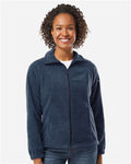 Columbia 212470 Women’s Benton Springs Fleece Full-Zip Jacket - Collegiate Navy - model front