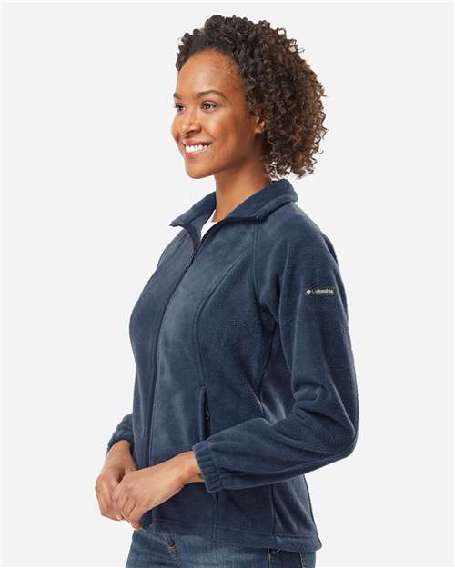 Columbia 212470 Women’s Benton Springs Fleece Full-Zip Jacket - Collegiate Navy - model side