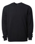 Independent Trading Co. INDLUXCREW Lux Heavyweight Modal Crewneck Sweatshirt - Black - front