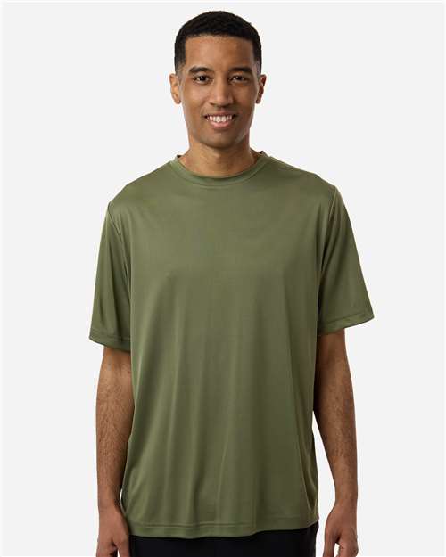 Core 365 CE10 Unisex Capital Performance T-Shirt - Military Green - model front
