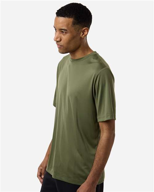 Core 365 CE10 Unisex Capital Performance T-Shirt - Military Green - model side