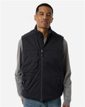 Core 365 CE716 Unisex Techno Lite Flat-Fill Insulated Vest - Black - model front