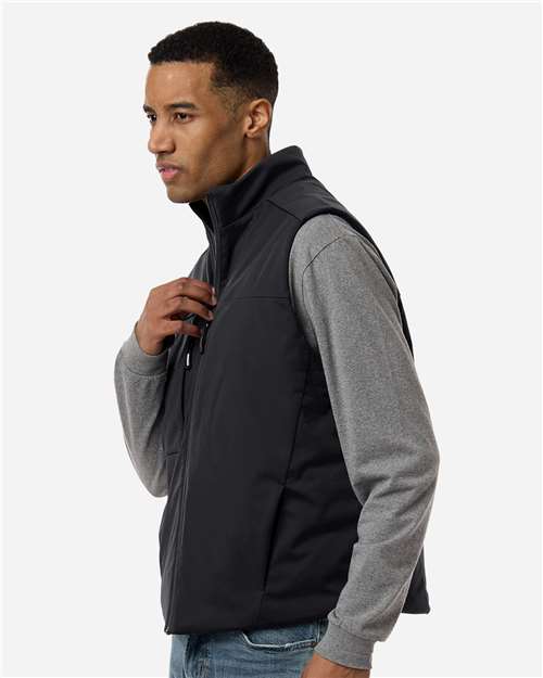 Core 365 CE716 Unisex Techno Lite Flat-Fill Insulated Vest - Black - model side