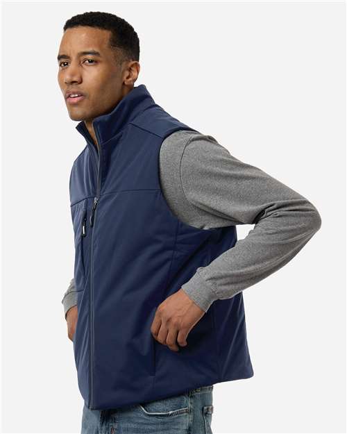 Core 365 CE716 Unisex Techno Lite Flat-Fill Insulated Vest - Classic Navy - model side