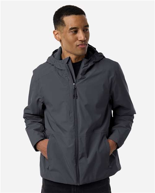 Core 365 CE812 Men's Barrier All Season Jacket - Carbon - model front