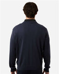 Devon & Jones DG445 Men's New Classics V-Neck Sweater - Navy - model back