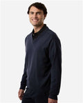 Devon & Jones DG445 Men's New Classics V-Neck Sweater - Navy - model side