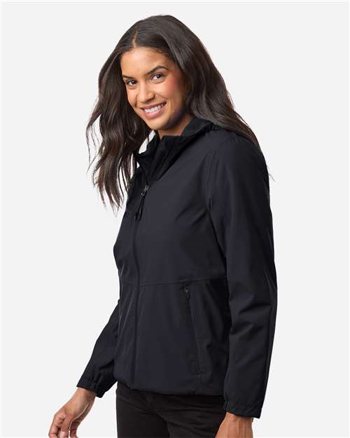 Core 365 CE812W Women's Barrier All Season Jacket - Black - model side
