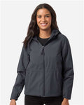 Core 365 CE812W Women's Barrier All Season Jacket - Carbon - model front