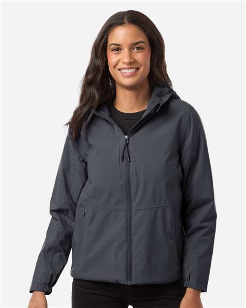 Core 365 CE812W Women's Barrier All Season Jacket - Carbon - model front