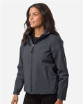 Core 365 CE812W Women's Barrier All Season Jacket - Carbon - model side