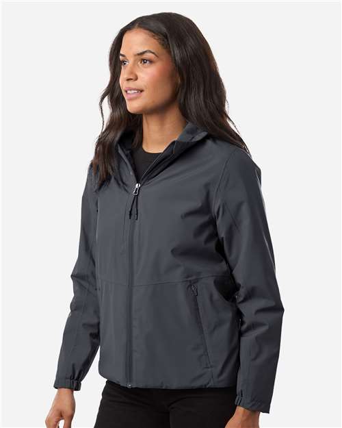 Core 365 CE812W Women's Barrier All Season Jacket - Carbon - model side