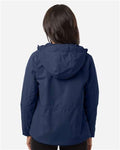 Core 365 CE812W Women's Barrier All Season Jacket - Classic Navy - model back