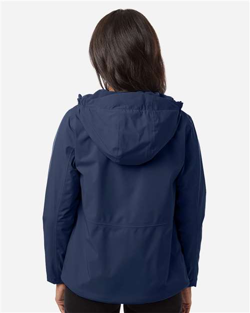 Core 365 CE812W Women's Barrier All Season Jacket - Classic Navy - model back