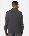 Devon & Jones DG446 Men's New Classics Quarter-Zip Sweater - Graphite - model back