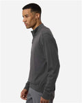 Devon & Jones DG446 Men's New Classics Quarter-Zip Sweater - Graphite - model side
