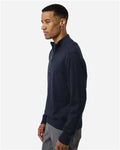 Devon & Jones DG446 Men's New Classics Quarter-Zip Sweater - Navy - model side